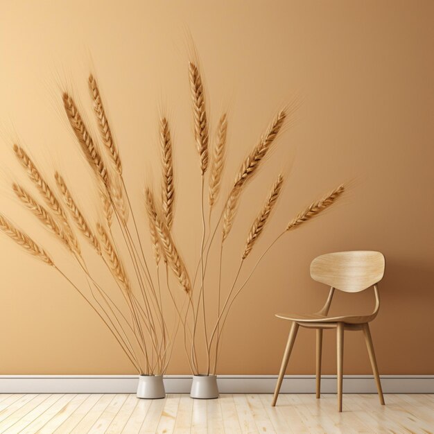 wheat color Minimalist wallpaper high quality 4k hdr