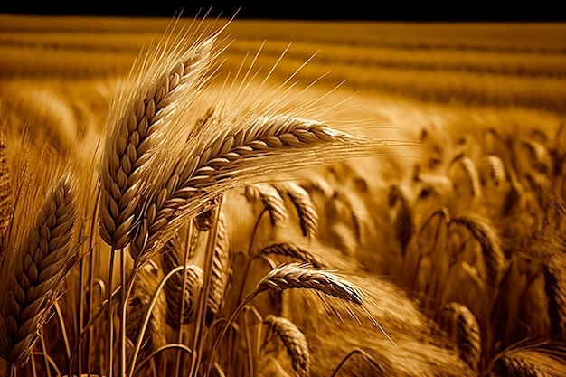 Wheat ear as background and texture