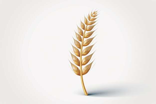 Photo wheat ears vector illustration on white background