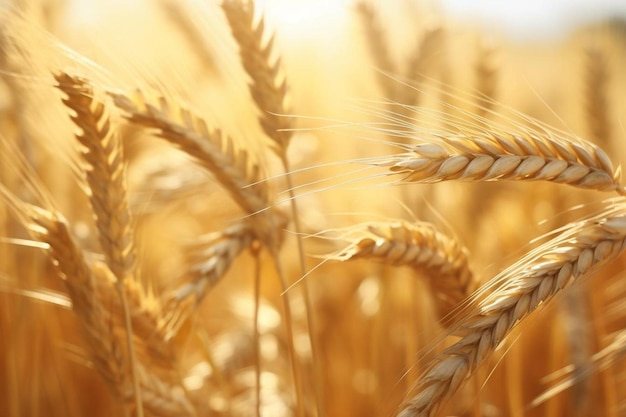 wheat field against a white sky