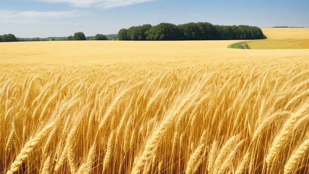 a wheat field border