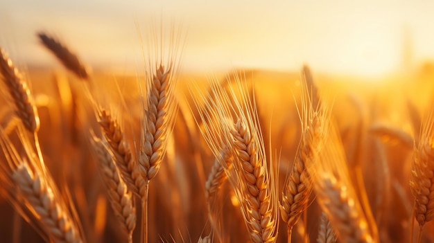 Wheat field Ears of golden