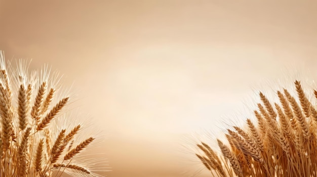 Photo wheat field under sky