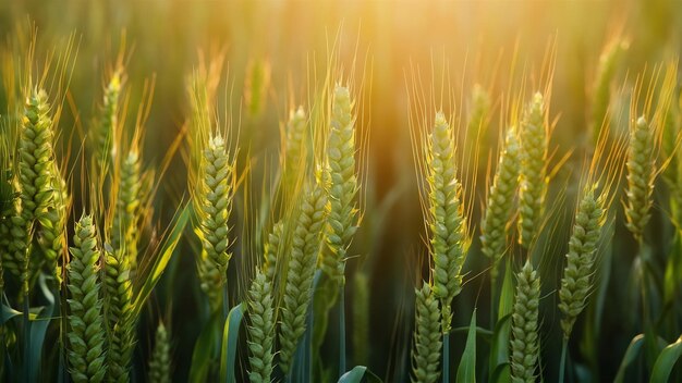 Photo wheat field under the sunlight in essex the uk