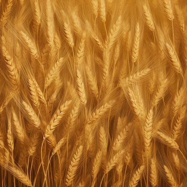写真 小麦という文字が書かれた麦畑