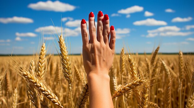 Wheat hd 8k wallpaper stock photographic image