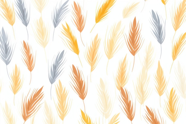 Пшеница повторяется мягкий пастель цвет векторный рисунок линии ar 32 v 52 Job ID 8710f761bc8644c3af4f89f3574d9458