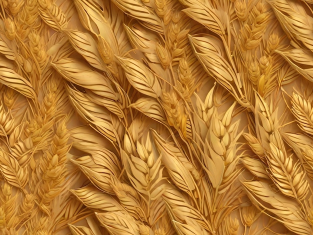 Wheat seamless pattern design