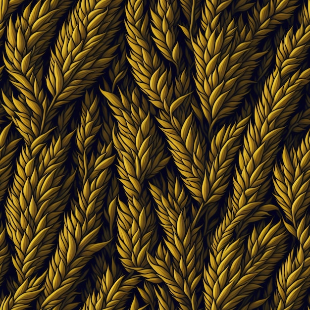 Photo wheat seamless pattern design