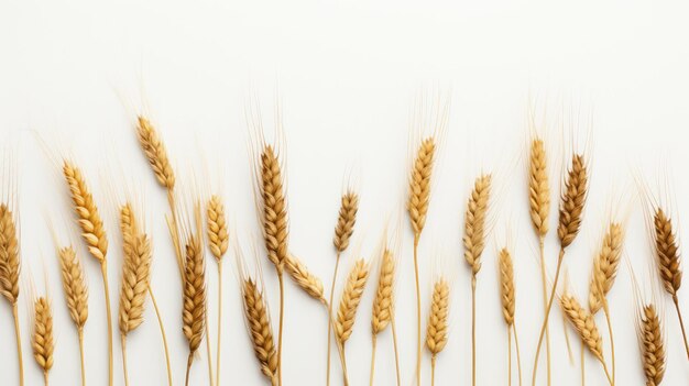 Wheat Spots on White Background
