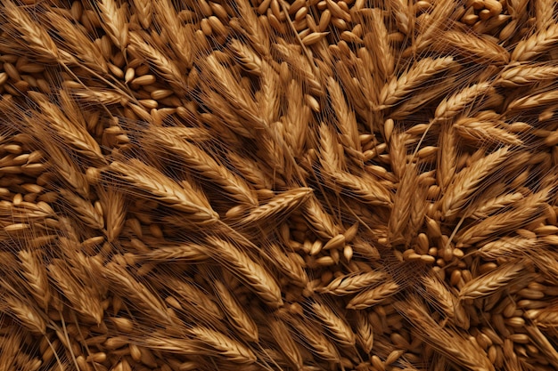 Photo wheat texture wheat grain texture wheat background wheat wallpaper ears of wheat background ai generative