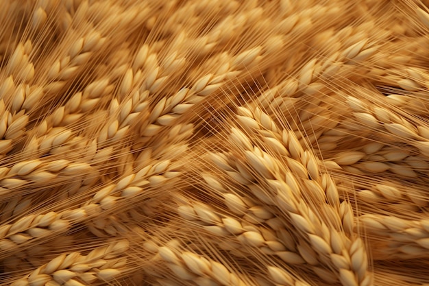 Photo wheat texture wheat grain texture wheat background wheat wallpaper ears of wheat background ai generative