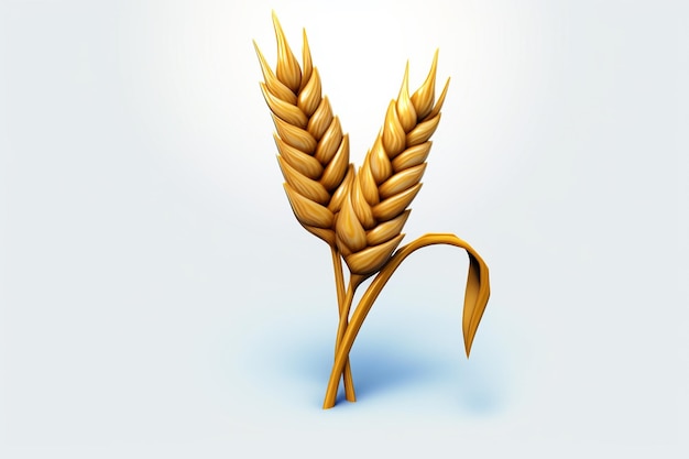 A wheat with the letter v on it