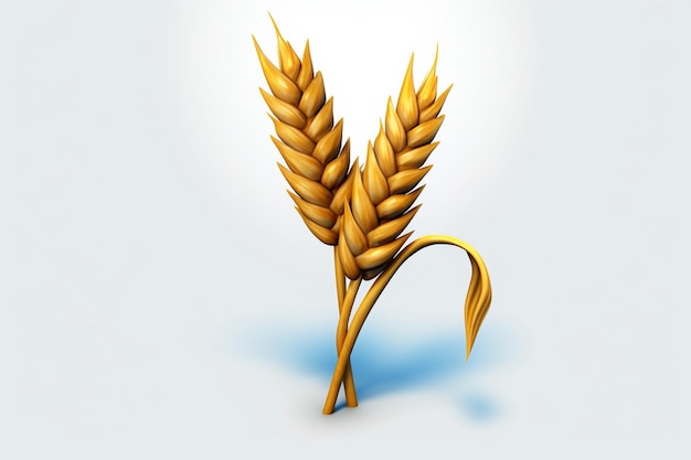 A wheat with the letter v on it