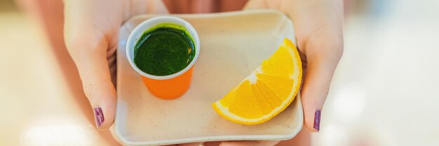 Wheatgrass shot juice from wheat grass trend of health wheat grass banner long format