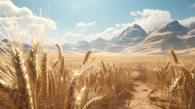 wheats HD 8K wallpaper Stock Photographic Image