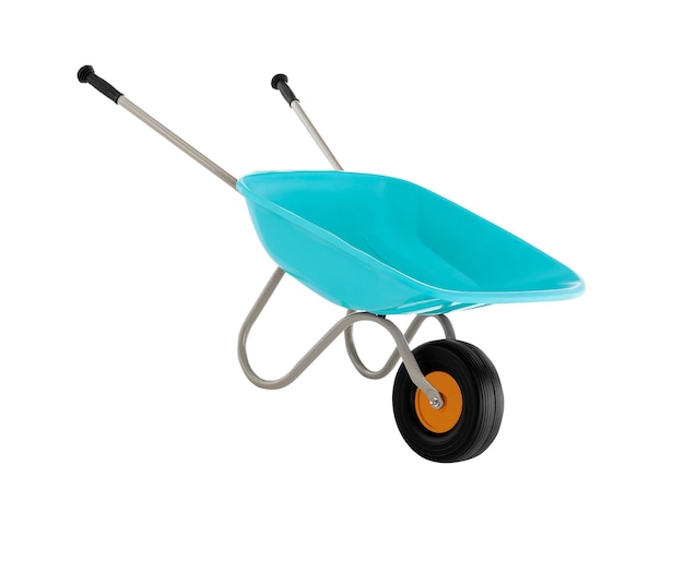 Wheel barrow empty concrete trolley