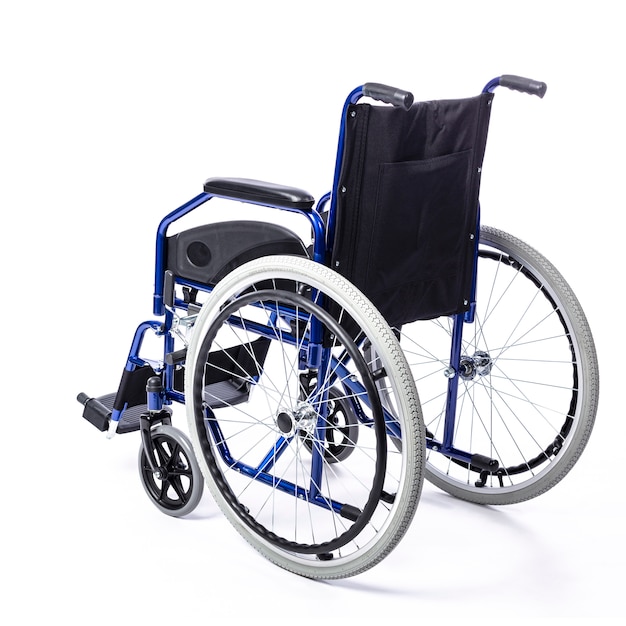 Wheelchair for the disabled on a white background 