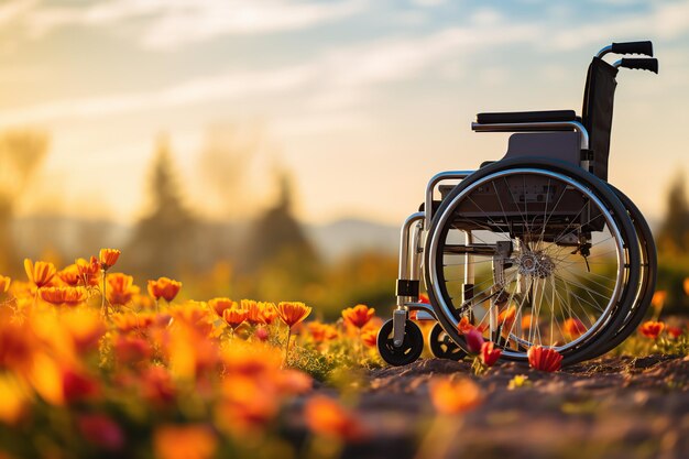 Wheelchairs isolated in park AI Generated Circuit Diagram