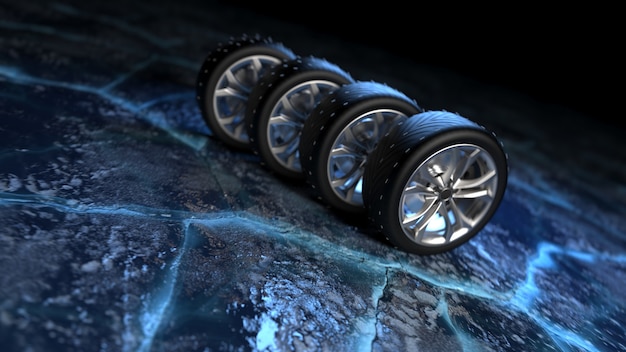 Wheels on ice