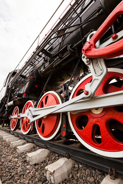 Photo wheels of the old train