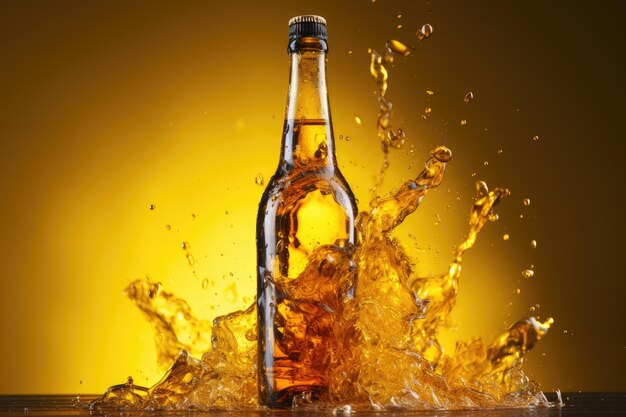 When a cold beer bottle is opened the cap is hurled into the air resulting in a gas explosion it