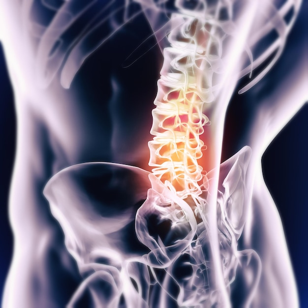 Photo when inflammation strikes a cgi view of an inflamed joint isolated on blue