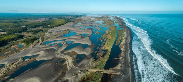 Whetland nea ocean in seventh region Maule in Chile