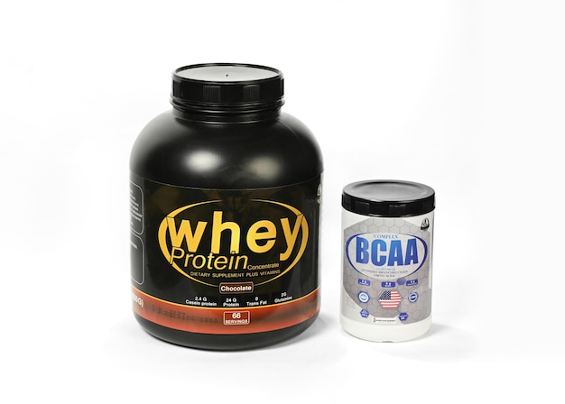 Whey Protein bottle  bodybuilding supplement Protein powder 
GYM Supplements chocolate flavour