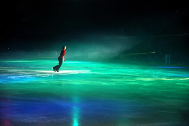 Photo while an  ice-skating show