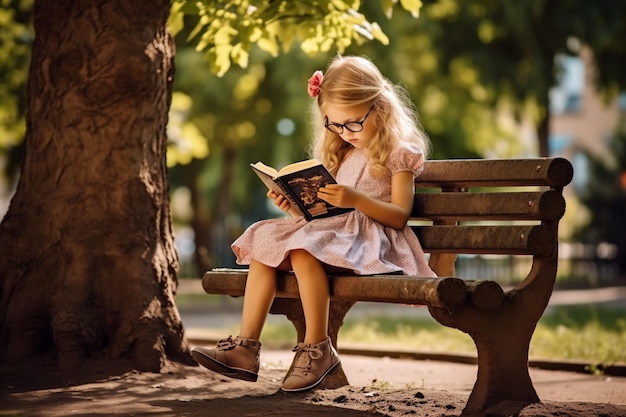 Whimsical adventures little girls embracing summer's outdoor magic