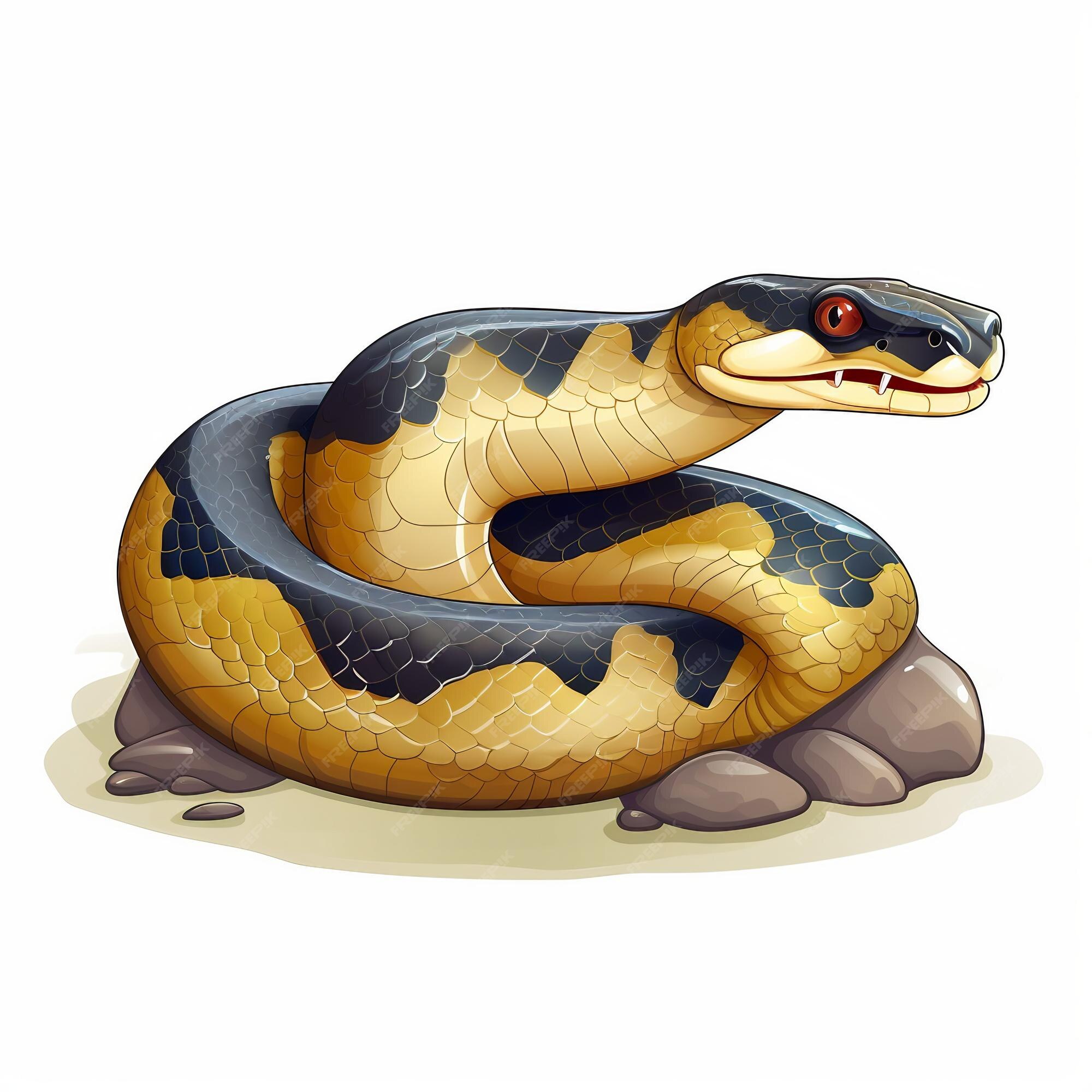 Premium AI Image | Whimsical Anaconda Cartoon