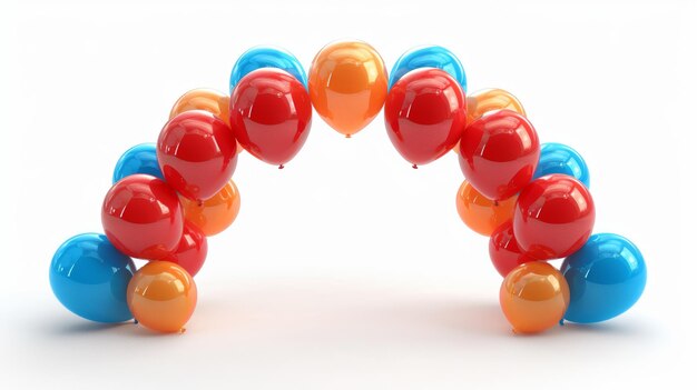 Whimsical Balloon Arch Design Generative AI