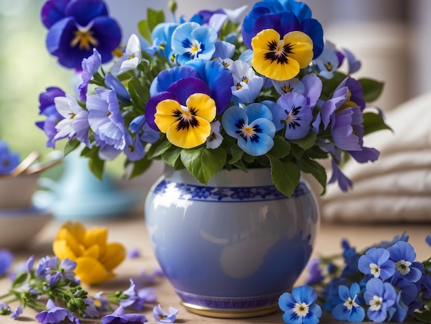 Whimsical Bouquet Pansies