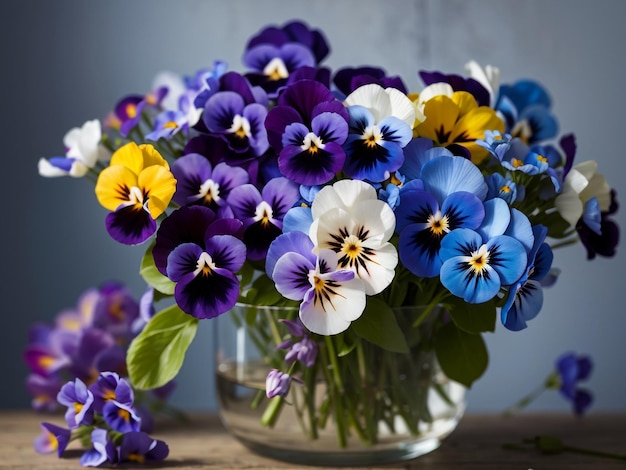 Whimsical Bouquet Pansies