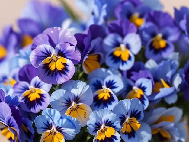 Whimsical Bouquet Pansies