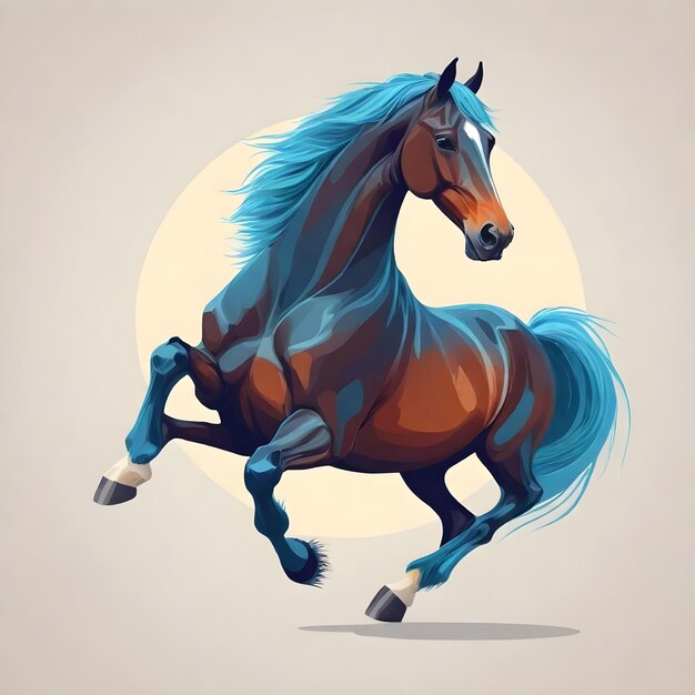 Photo whimsical cartoon horse clip art for playful projects
