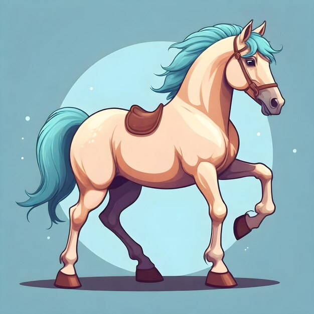 Whimsical Cartoon Horse Clip Art for Playful Projects