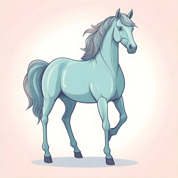 Whimsical Cartoon Horse Clip Art for Playful Projects