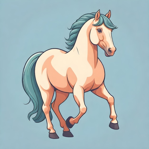 Whimsical Cartoon Horse Clip Art for Playful Projects