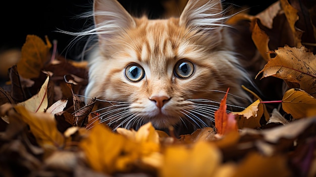 Whimsical Cat in a Tiny Hat Strikes a Pose