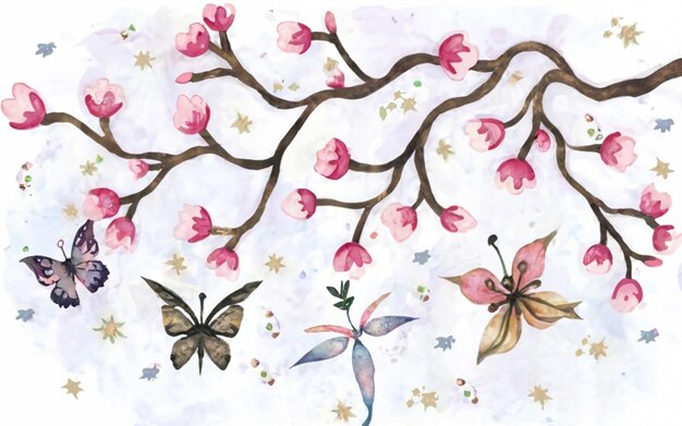 Whimsical Cherry Blossom Fantasy
