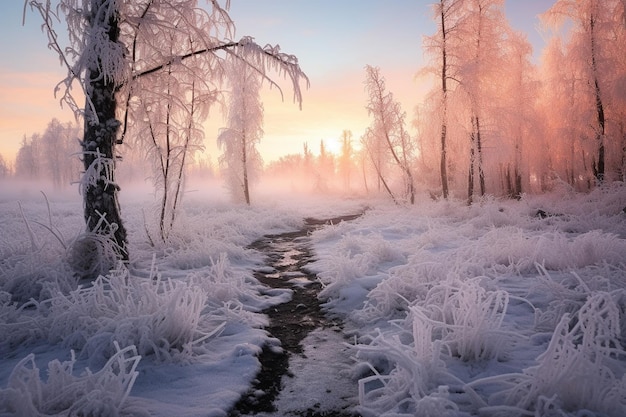 Whimsical Cold Weather Forest