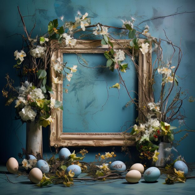 Whimsical frames of spring easter wallpaper photos