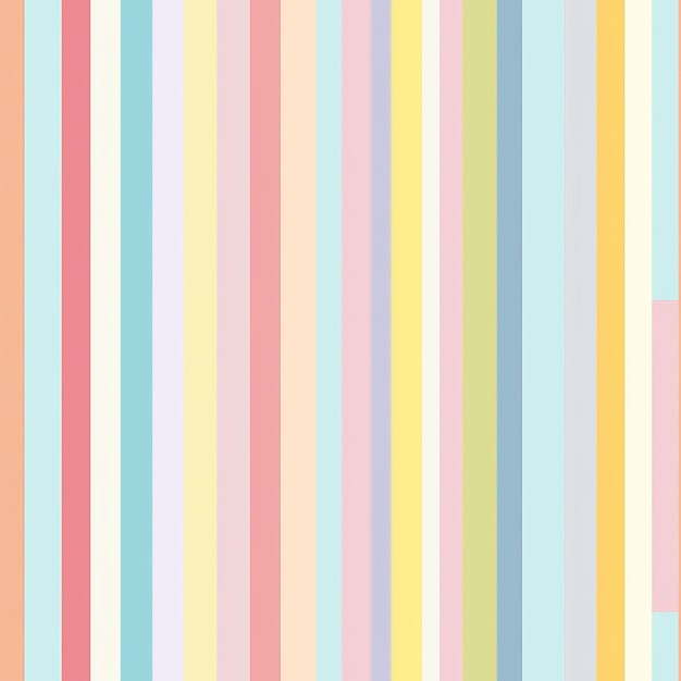 Whimsical Pastel Striped Pattern Printable Wallpaper On Spoonflower