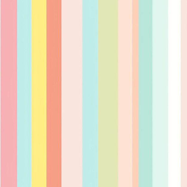 Whimsical Pastel Stripes A Minimalist Color Palette Design