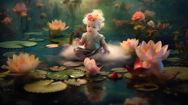 Whimsical photos capturing babies in unreal situations