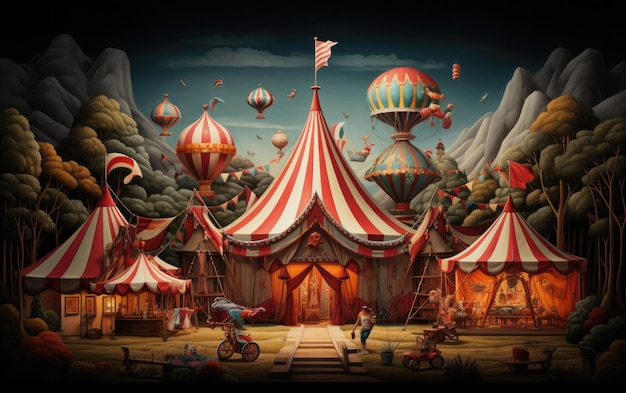 Foto la capricciosa tenda del circo pop-up