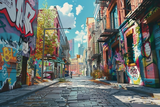 도시 이웃 을 밝게 하는 기발 한 거리 미술