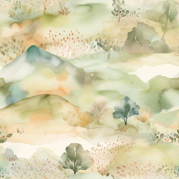 Whimsical Watercolors Playful Dots Bubbles and Abstract Designs in Pastel Watercolor Patterns